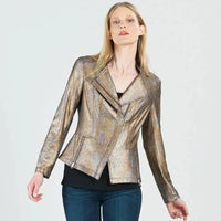 Metallic Liquid Leather™  Signature Jacket - Copper Clara Sun Woo