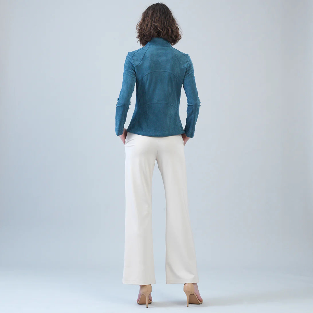Soft Suede Signature Jacket - Blue Moss