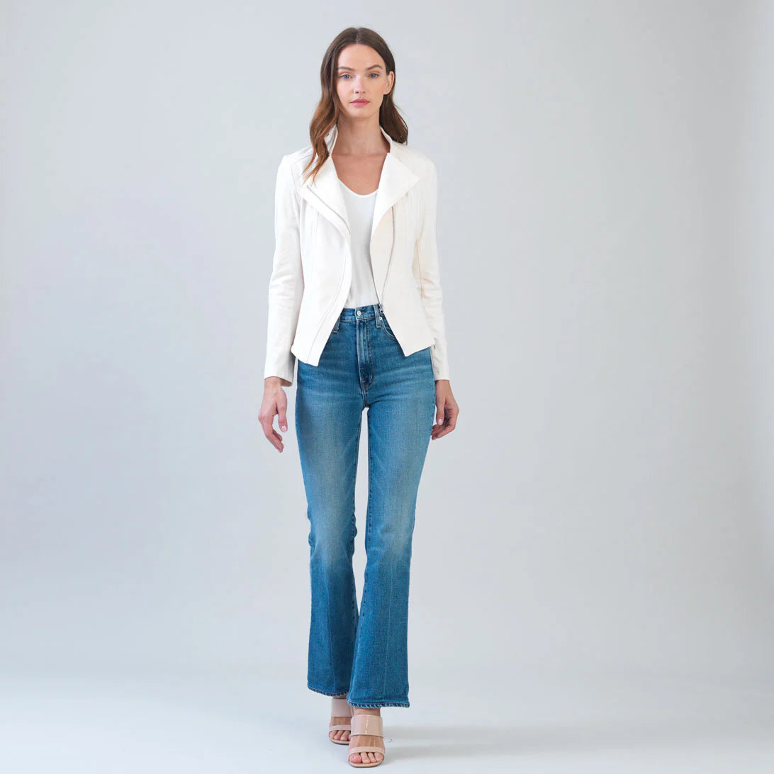 Signature Soft Suede Jacket - Cream