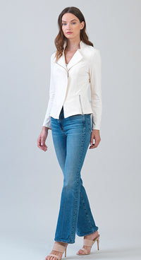 Signature Soft Suede Jacket - Cream