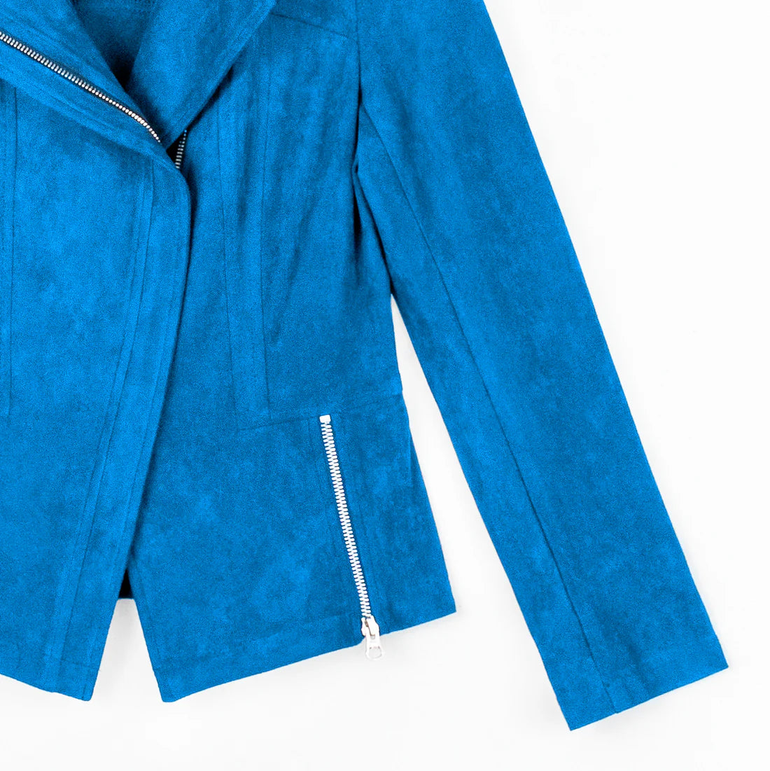 Signature Soft Suede Jacket - French Blue