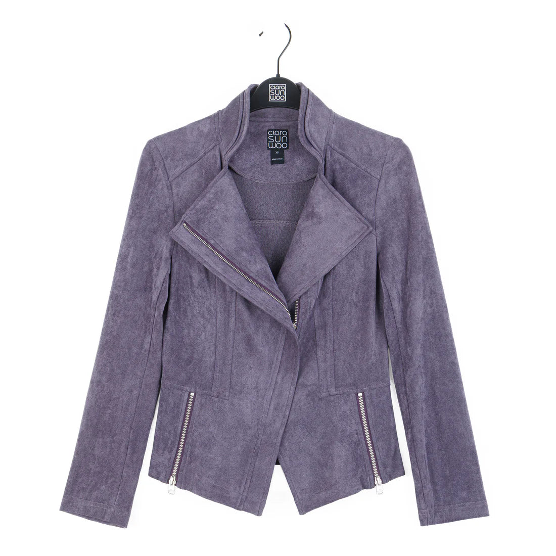 Soft Suede Signature Jacket - Violet