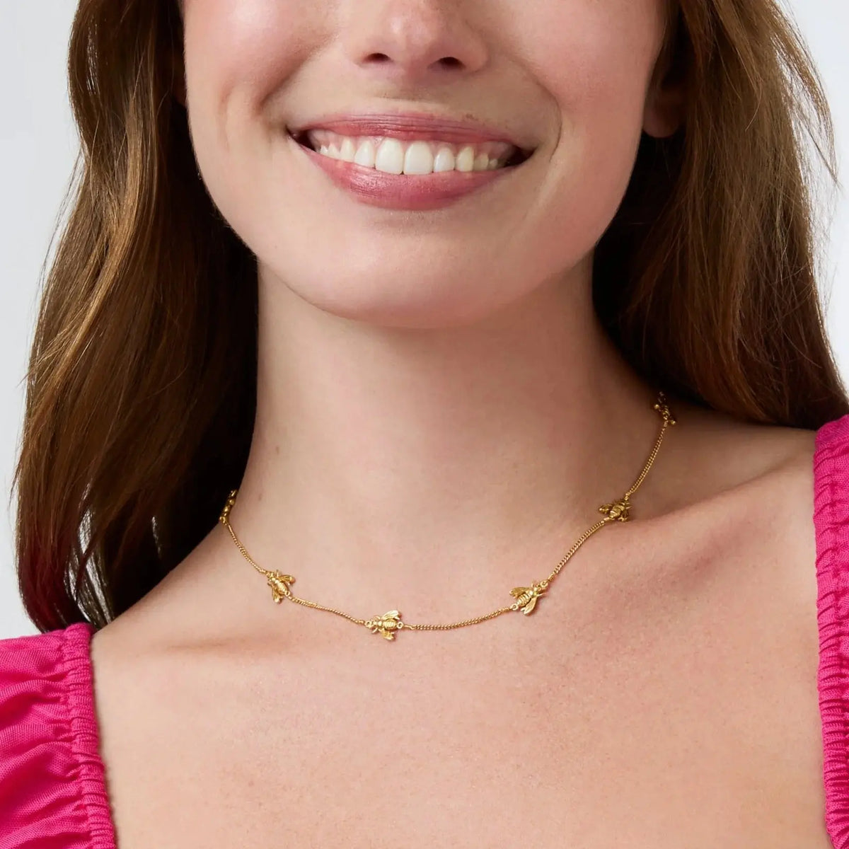 Bee Delicate Station Necklace JULIE VOS