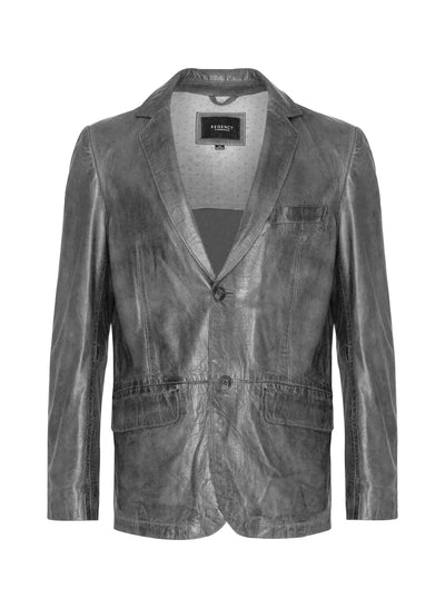 Joshua Lambskin Leather Jacket- Charcoal