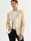 Joshua Gold Leather Jacket