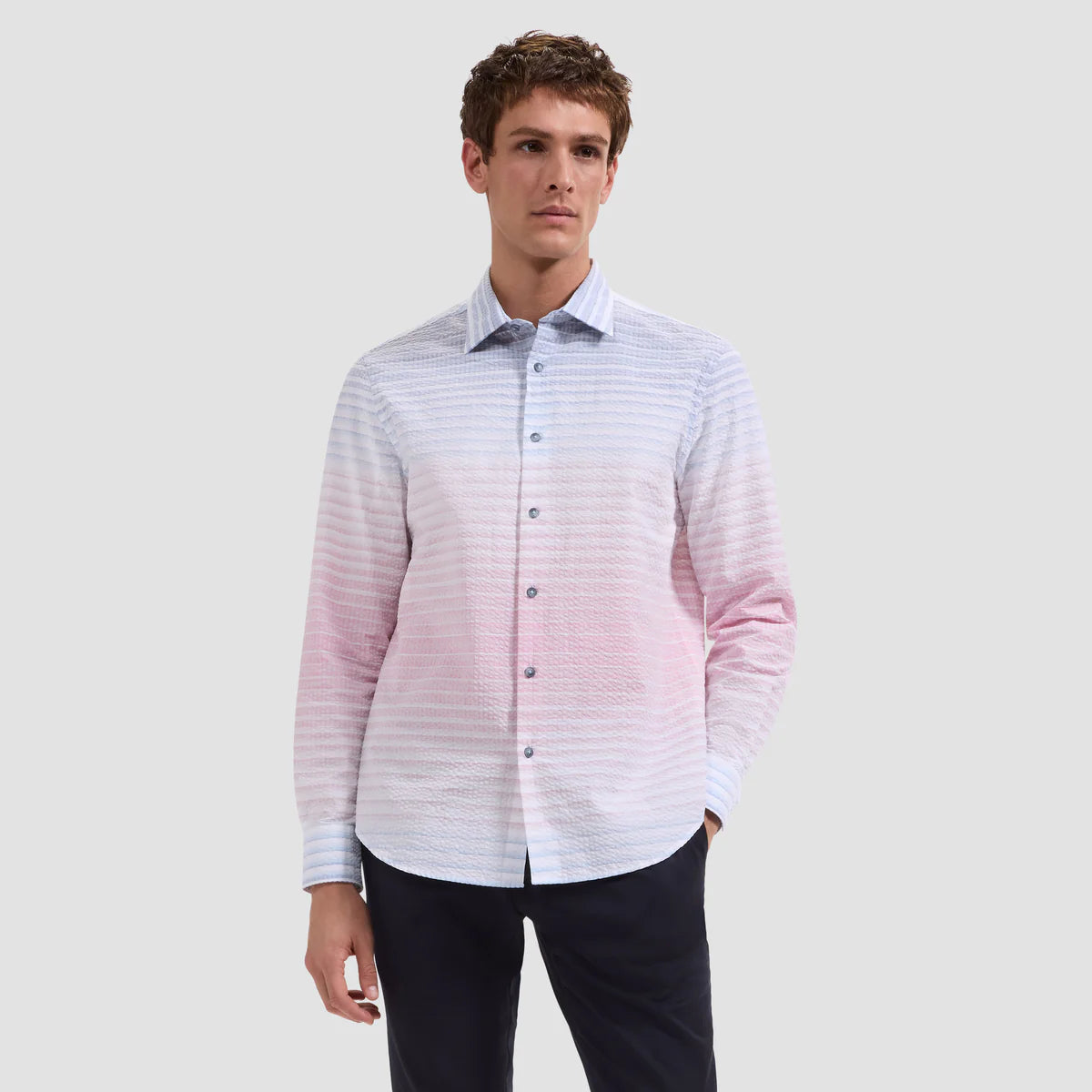Julian Ombre Stripe Seersucker Shirt