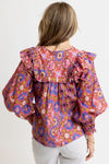 Kaleidoscope Ruffle Top