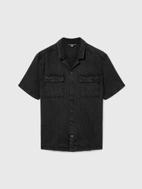 Amadora Camp Collar Shirt - Black