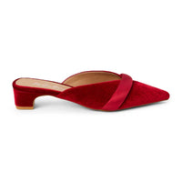 Kellan Heeled Mule - Red