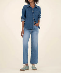 Charlotte Wide Leg  High Rise Jeans KUT