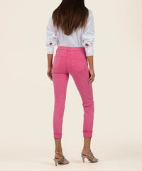 Amy Mid Rise Crop Straight Leg