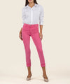 Amy Mid Rise Crop Straight Leg