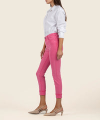 Amy Mid Rise Crop Straight Leg