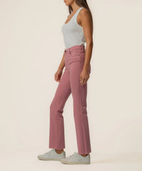 Kelsey High Rise Flare Denim - Rose Garden