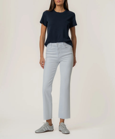 Kelsey High Rise Ankle Flare - Optic White