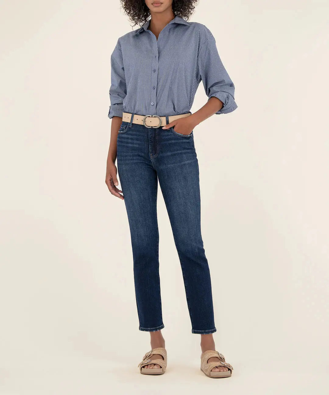 Reese High Rise Ankle Straight  - Enchantment KUT