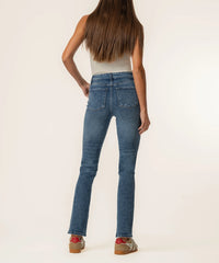 Reese High Rise Ankle Straight in Fresh Wash