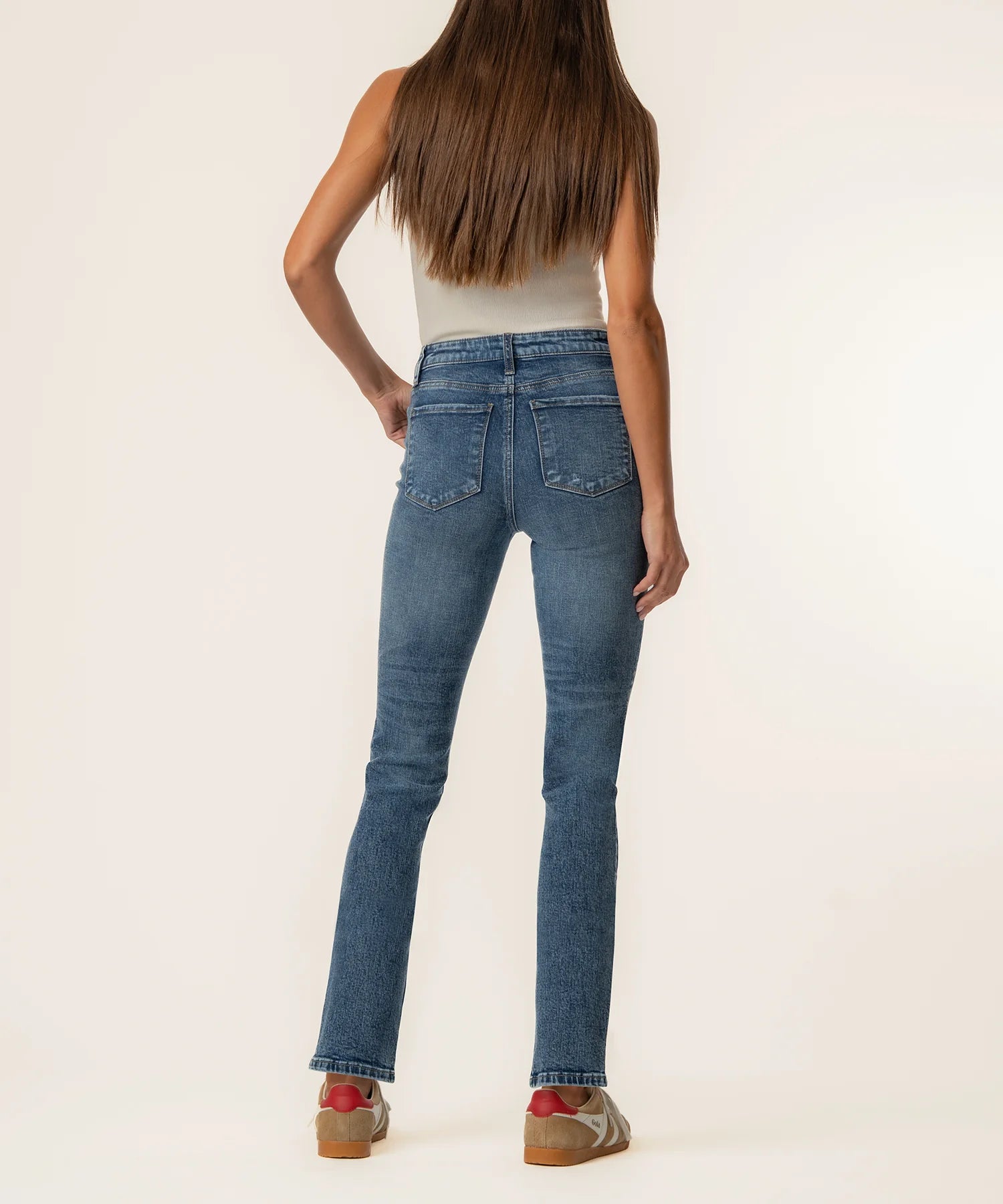 Reese High Rise Ankle Straight in Fresh Wash