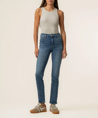 Reese High Rise Ankle Straight in Fresh Wash