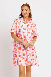 Beach Linen Shirt Dress