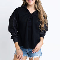 Novelty V-Neck Sweatshirt