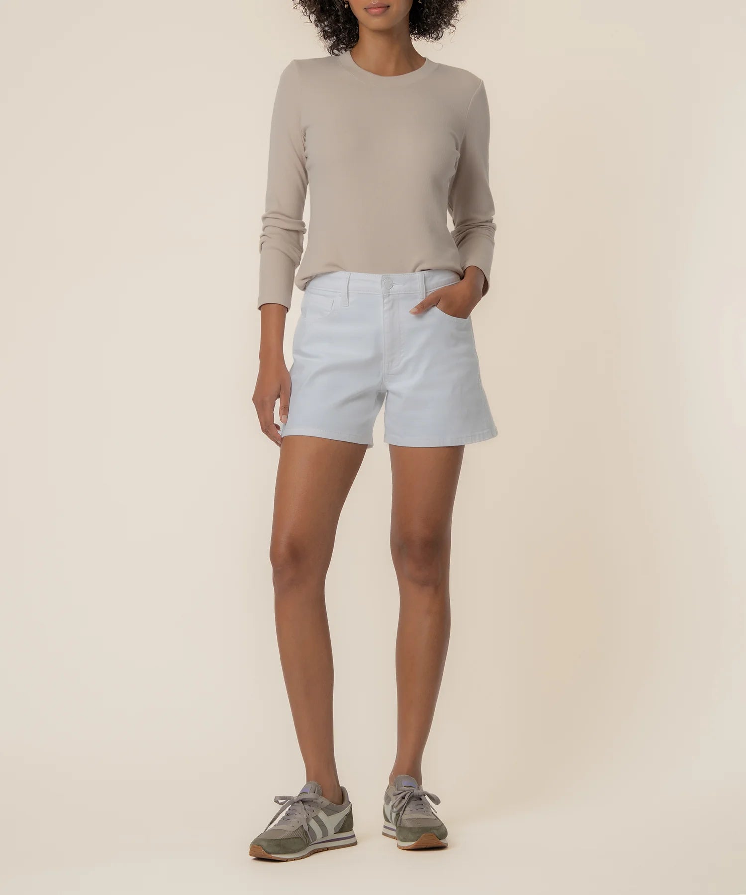 Jane High Rise Short - Optic White