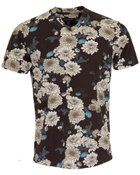 Maze Serious Floral V-Neck - Black Lords of Harlech