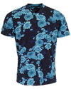 Maze Serious Floral V-Neck - Navy Lords of Harlech