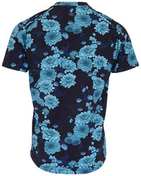 Maze Serious Floral V-Neck - Navy Lords of Harlech