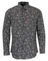 Morris Madrid Paisley Sport Shirt - Smoke Lords of Harlech