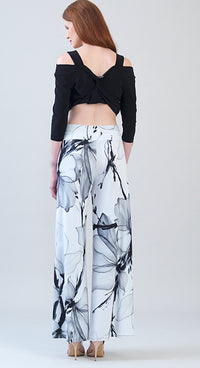 Signature Wide Leg Palazzo Pant - Ethereal Petals