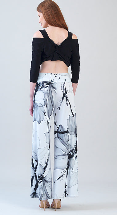 Signature Wide Leg Palazzo Pant - Ethereal Petals