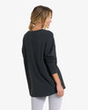 Long-Sleeve Feather Tee - Washed Black