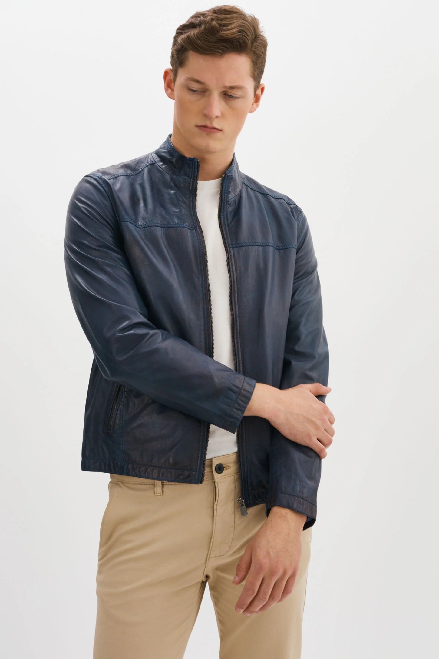 Lucio Lambskin Leather Jacket