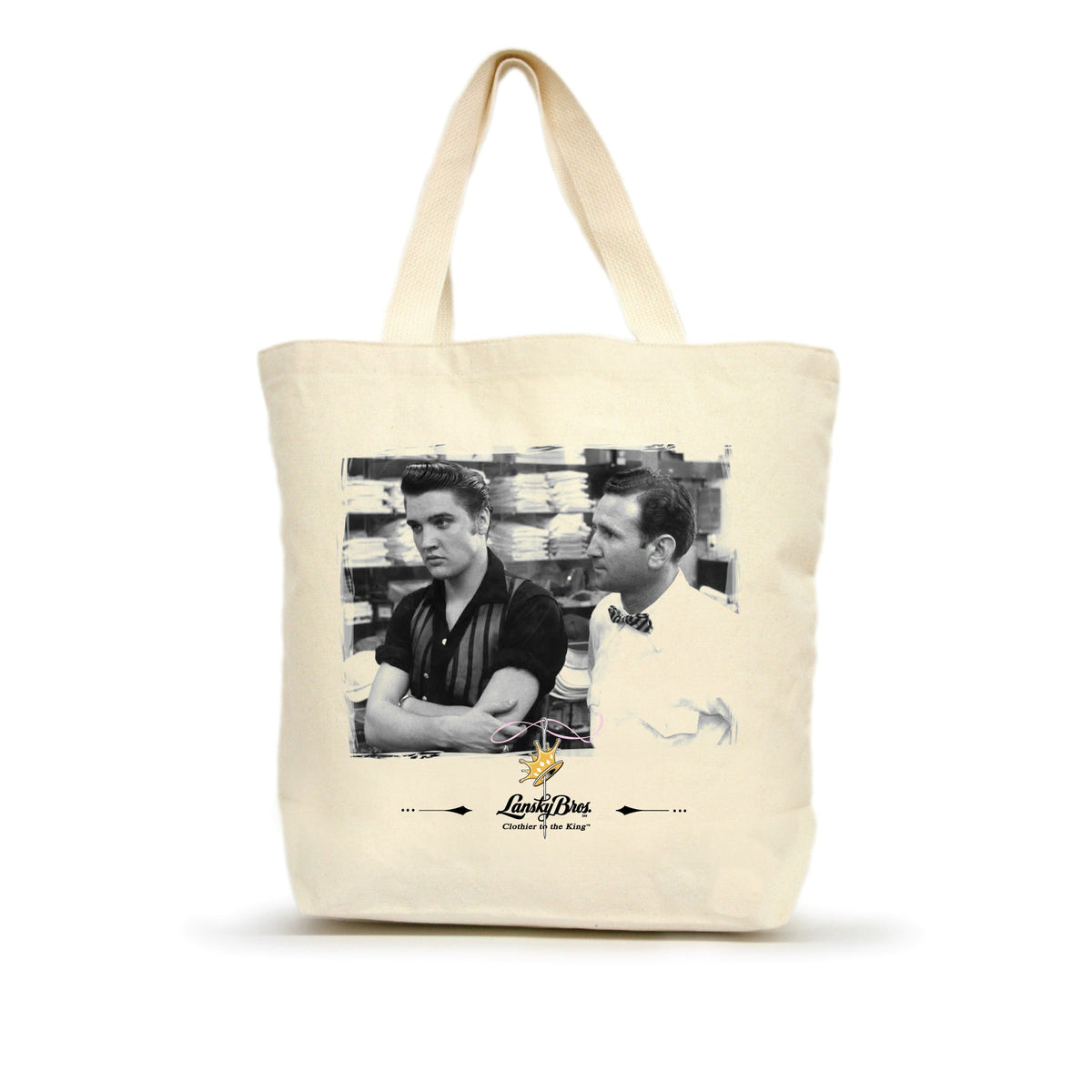 Elvis and Bernard Tote Clothier to The King