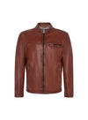 Lino Leather Jacket- Metaxa