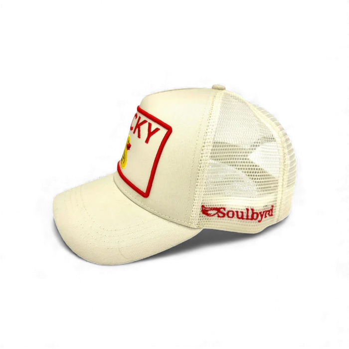 Lucky Duck Trucker Hat - Cream