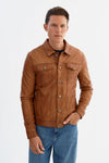 Maverick Leather Jacket - Cognac Regency