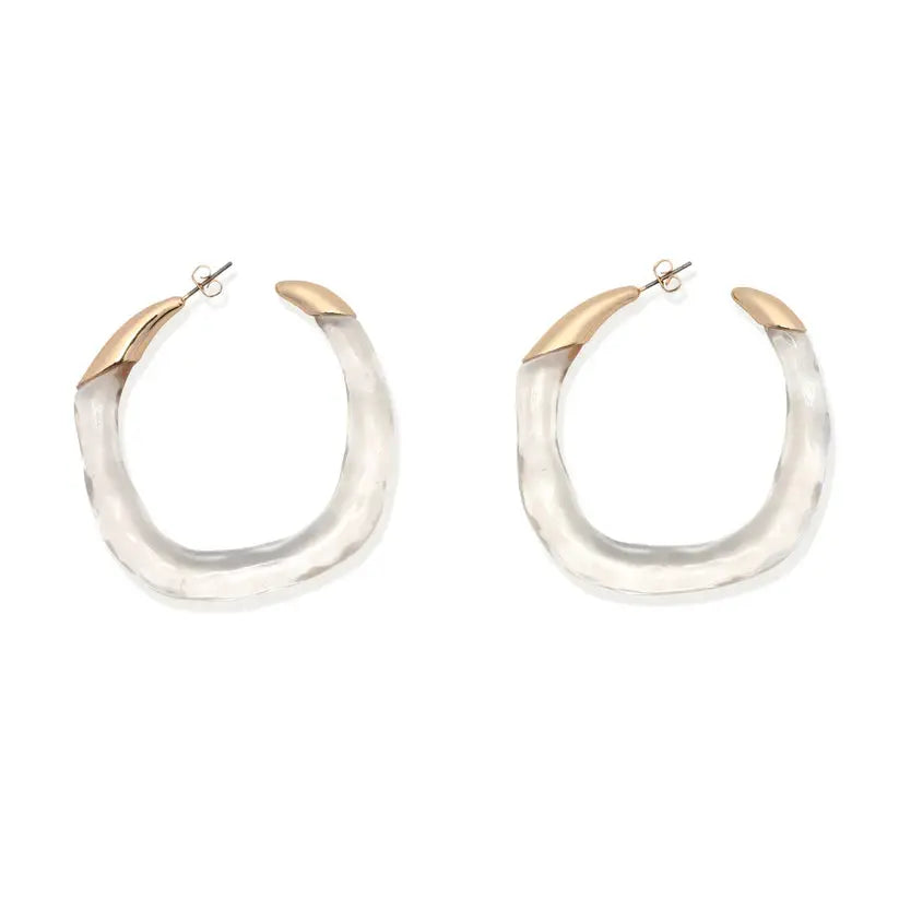 Maya Clear Hoops Leslie Curtis