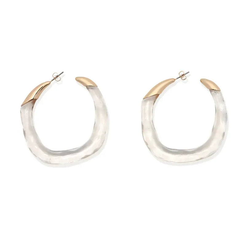 Maya Clear Hoops Leslie Curtis