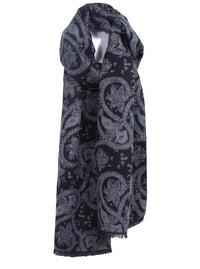 Classic All Over Paisley Brushed Silk Scarf Chelsey