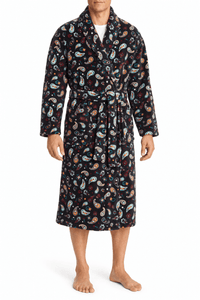 Peabody Paisley Plush Fleece Robe
