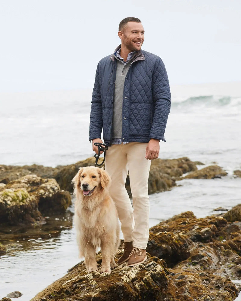 Juno Quilted Snap Jacket - Navy Grayers