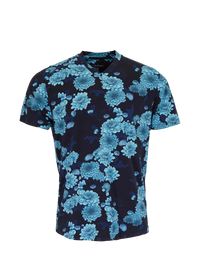 Maze Serious Floral V-Neck - Navy Lords of Harlech