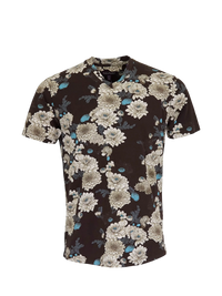 Maze Serious Floral V-Neck - Black Lords of Harlech