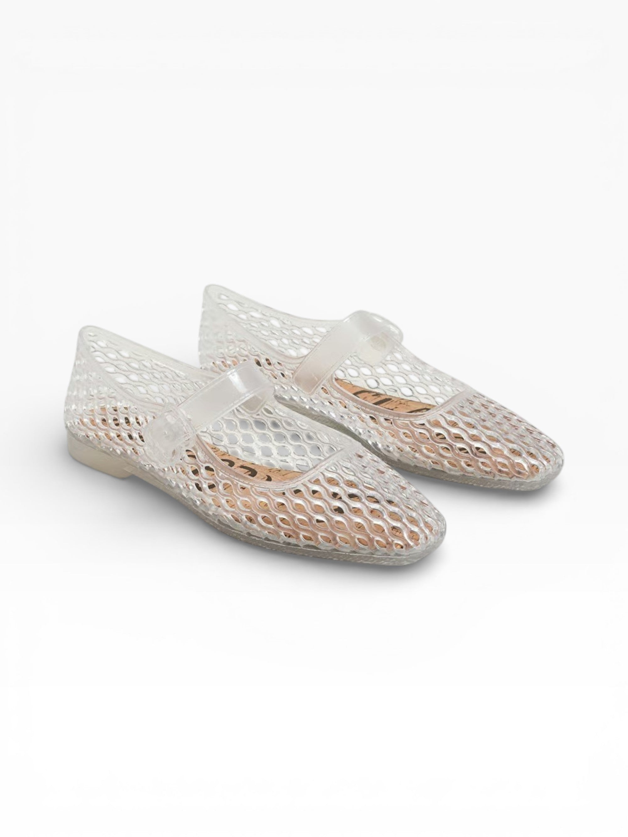 マイケルミショー　ライスシリーズ　淡水パールバングル　未使用 Michaela Jelly Mary Jane Flat - Clear Jelly – Lansky Bros.