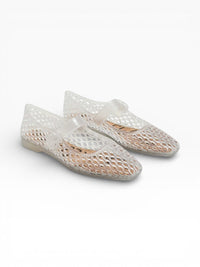 Michaela Jelly Mary Jane Flat - Clear Jelly