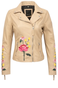 Peony Moto Leather Jacket