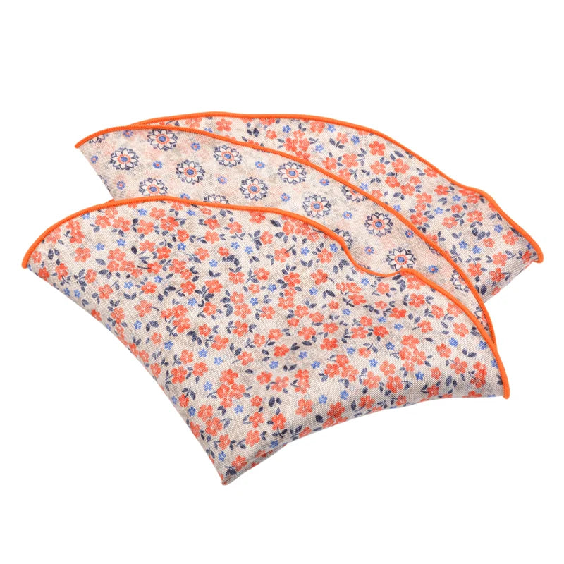 Floral Silk Pocket Round