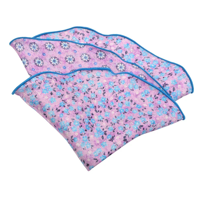 Floral Silk Pocket Round